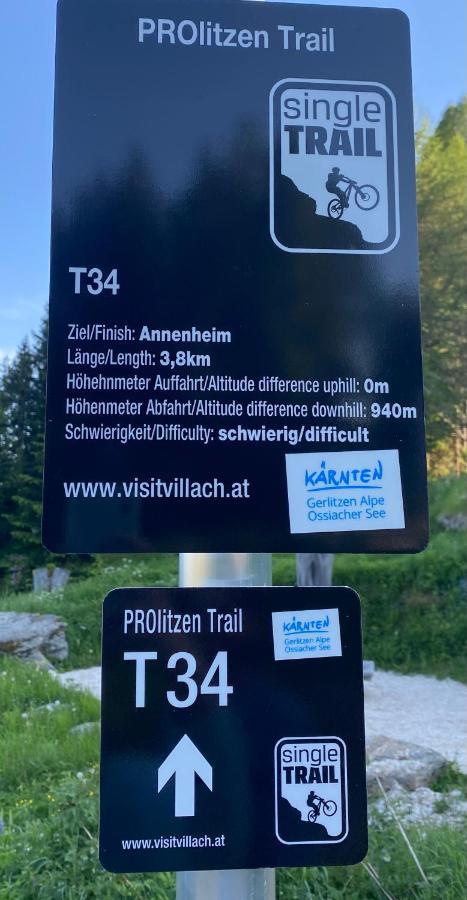 Hundefreundliche Bergwohnung Neben Der Skipiste - Mittelstation Skigebiet Gerlitzen Kanzelhohe Extérieur photo